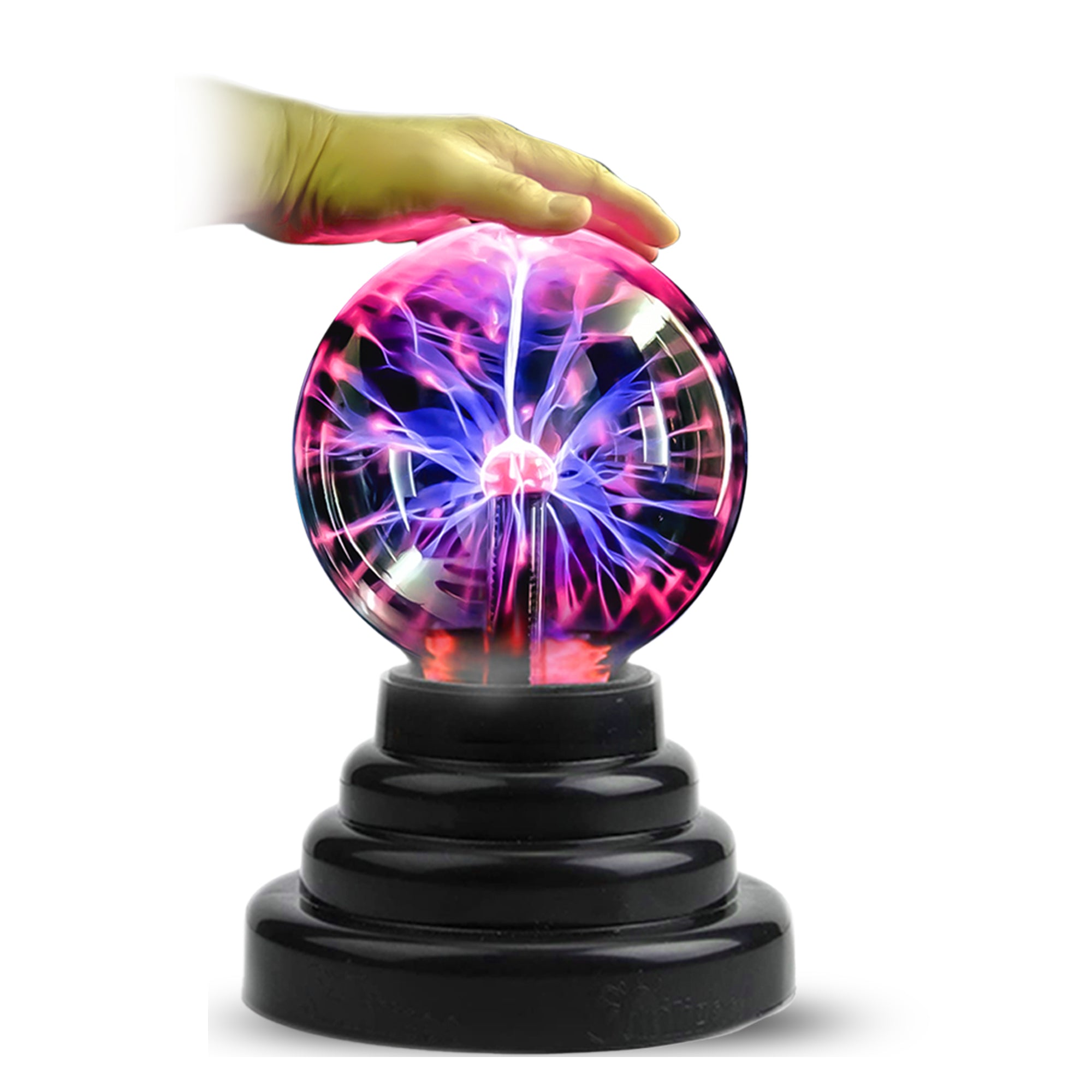 Brewish 3 inch Plasma Ball Lamp Touch Sensitive Novelty Nebula Sphere Globe  Magical Orb Toy Gift for Kids, Men & Women for Birthday, Christmas, Party