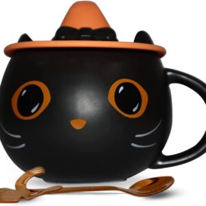 halloween cat mug