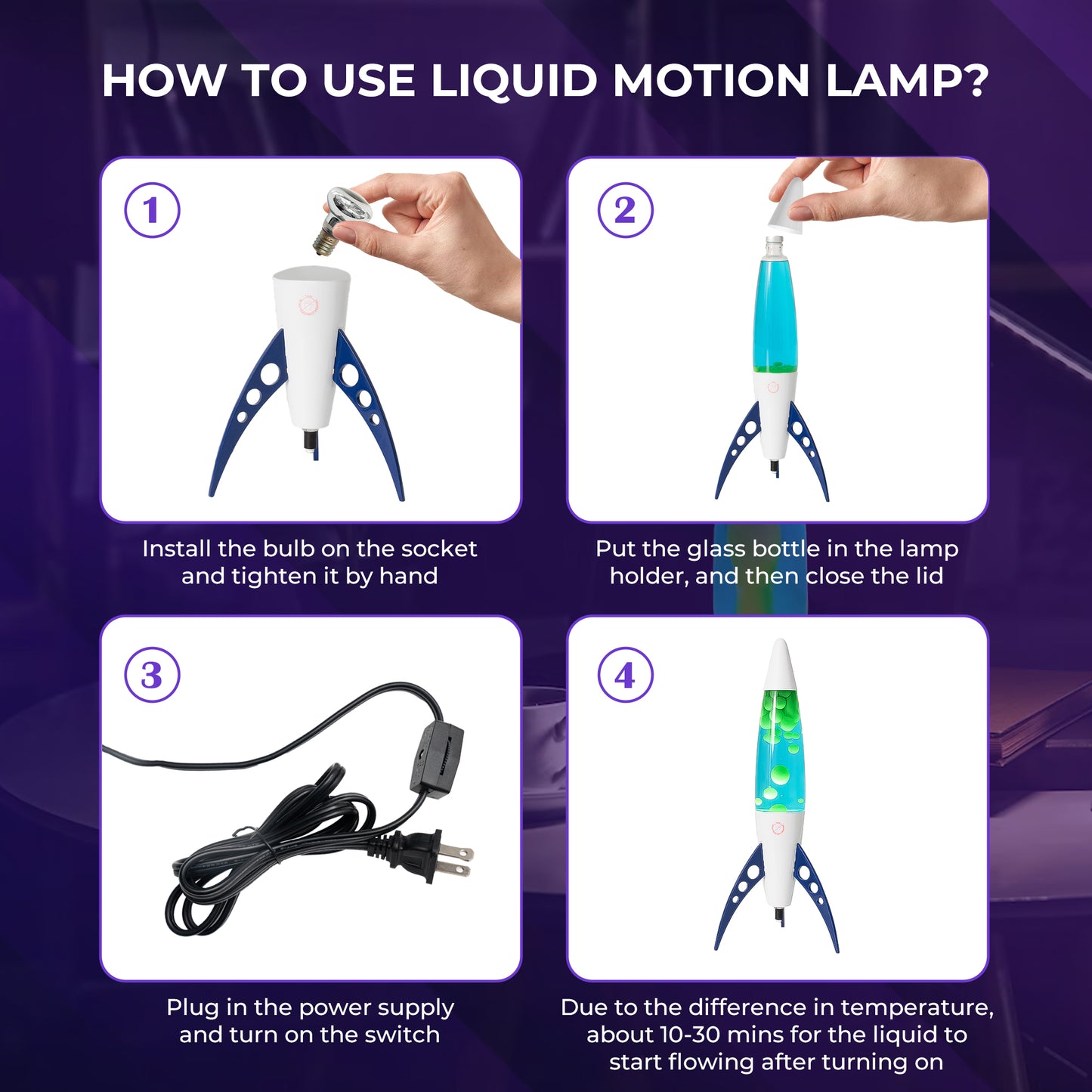 lamp with lava lamp