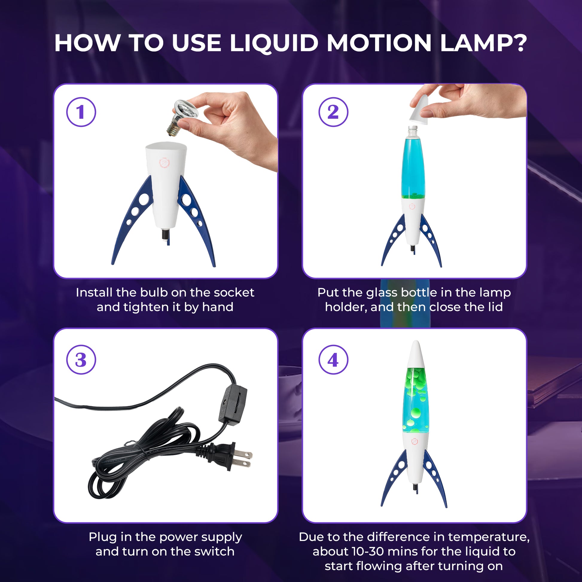 lamp with lava lamp