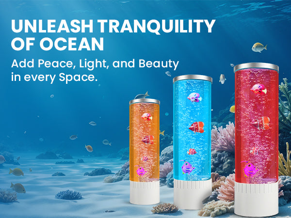 sensory fish floating lamp