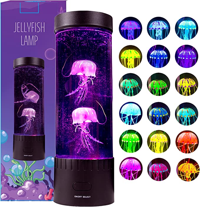 Mini Jellyfish Lights | Aquarium Night Light | Fish Tank with Moving ...
